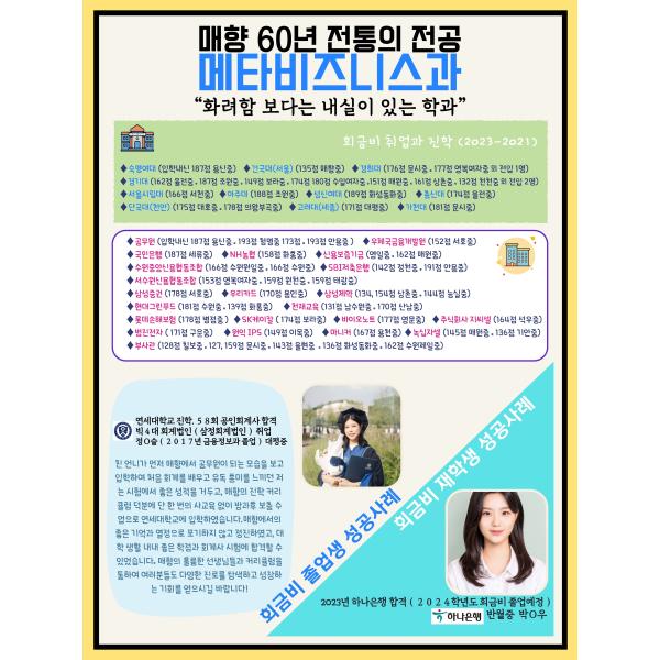 매향 메타비의 취업과 진학